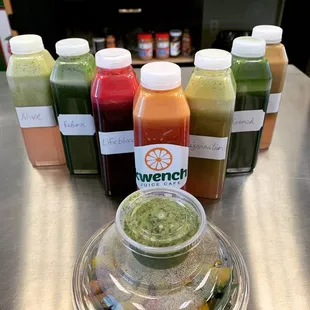 Juice cleanse and quinoa bowl