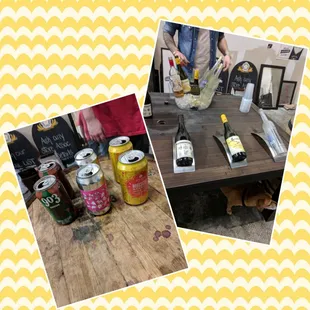 Wine and beer tasting!  A friend brought hurricanes too!