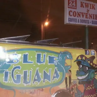 a food truck parked on the side of the road