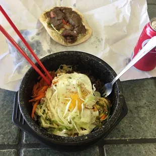 Bi Bim Bop and Gyro, surprising combination!