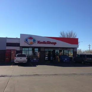 the front of the store