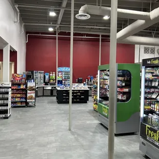 the inside of a grocery store