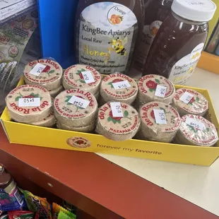 Local honey and mazapán
