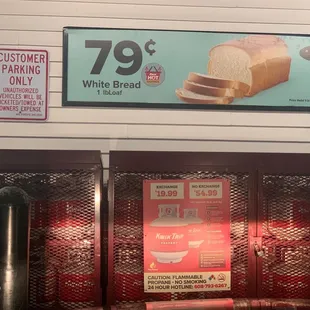 Propane and an excellent price for a full load of bread!