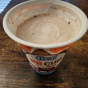 PB cup milk shake