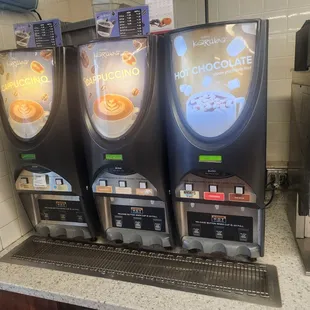 Coffee and hot chocolate