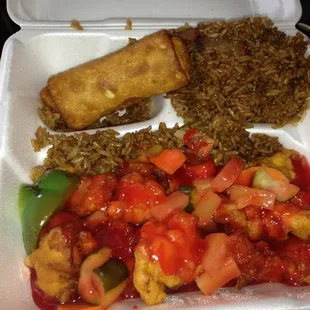 Sweet and sour chicken