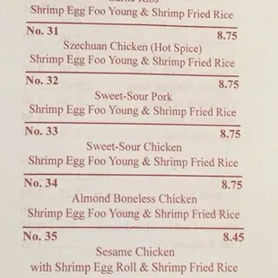 Menu October 2017