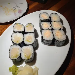 Ebi Mayo &amp; Hotate Yuzu Maki Rolls