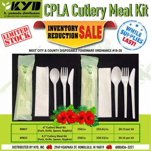 Provide your customers with the utensils they need at once that meet the C&amp;C DFWO. Hurry! Grab it while still available. This won't last!