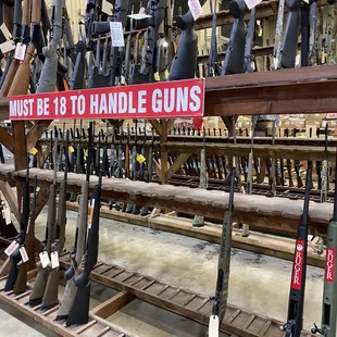 They have a great selection of long guns.