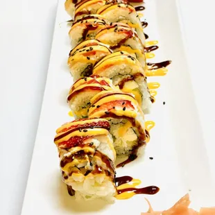 a close up of a plate of food