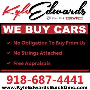 We Buy Cars
1600 N Main in Muskogee