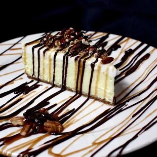 Chocolate Caramel Turtle Cheesecake dessert table wedding cheesecake bakery pittsburgh pa Millvale desserts cake