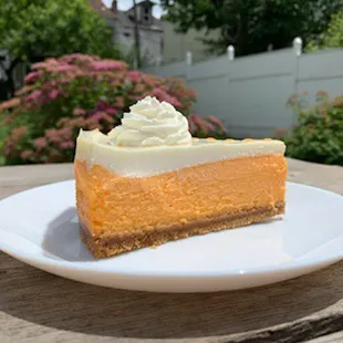 Orange Cream Cheesecake - dessert table wedding cheesecake bakery pittsburgh pa Millvale desserts cake