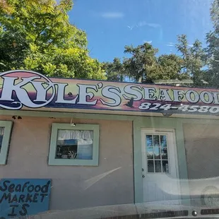 the front of the building