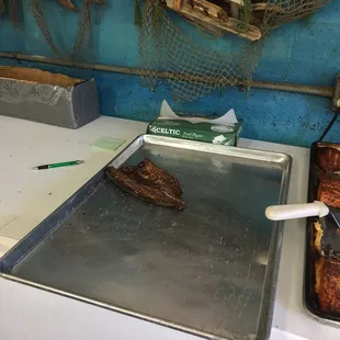 They smoke and cook fish as well.