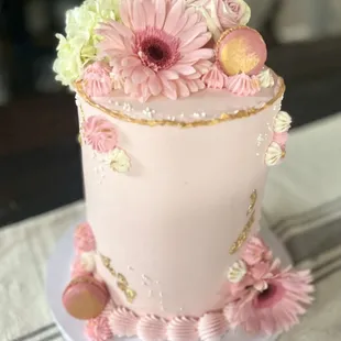 Sweet pink cake