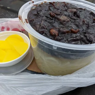 To-go jajangmyeon. Big portions!