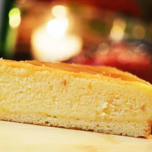 a piece of cheesecake