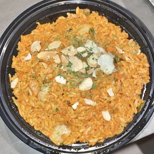 Kimchi Fried Rice - Spicy &amp; sour flavor kimchi fried rice topped with garlic chips $12.99