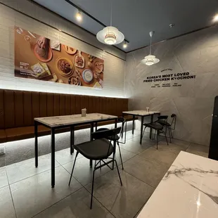 Small seating area to seat about a dozen...