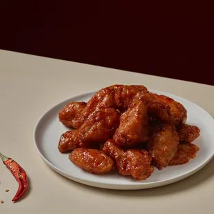 chicken wings and fried chicken, food