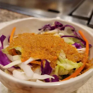 a bowl of food