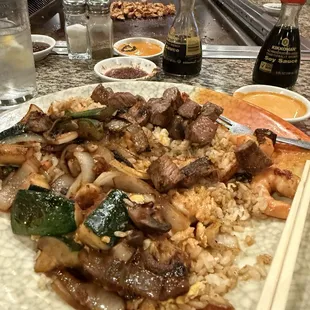 Steak and Shrimp hibachi