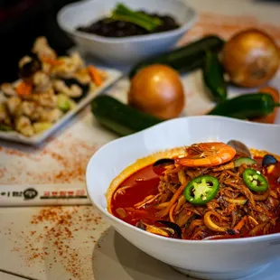 Jjamppong, Jjajangmyeon, Tanksuyuk combo