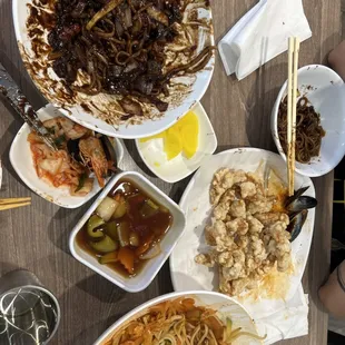 Couldn't wait to take a photo cuz we were so starving!