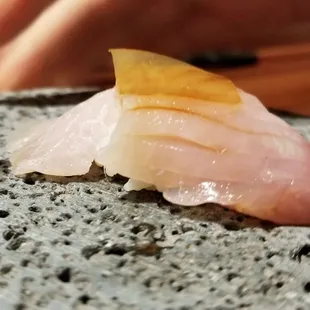 Cut off piece of amber jack