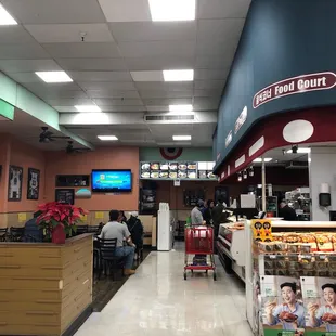 Food Court area inside supermarket