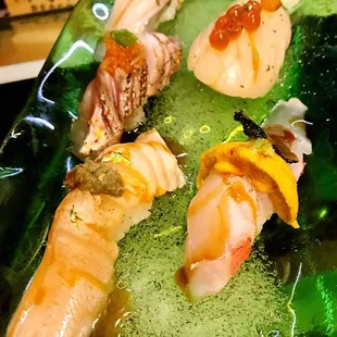 Assorted fish from Tsukiji market Tokyo