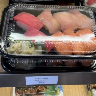 Salmon tuna rolls