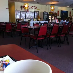 a cup of coffee on a table