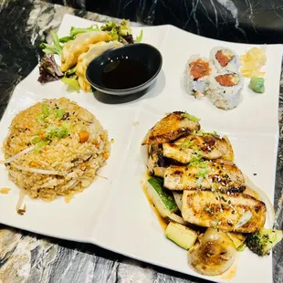 Chicken teriyaki lunch combo