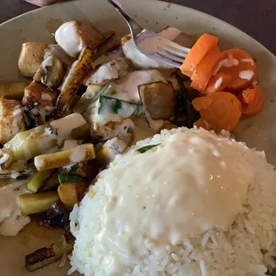 Hibachi chicken with yum yum