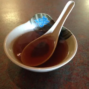 Served free before the meal. No opinion, I don&apos;t eat this.