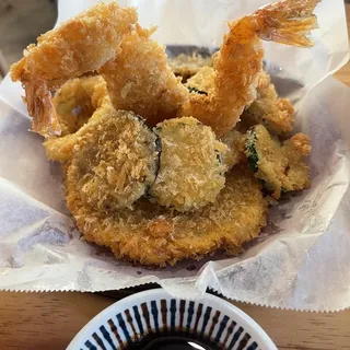Vegetables and Shrimp Tempura
