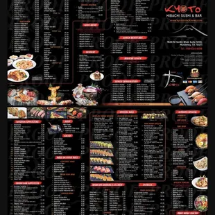 the menu
