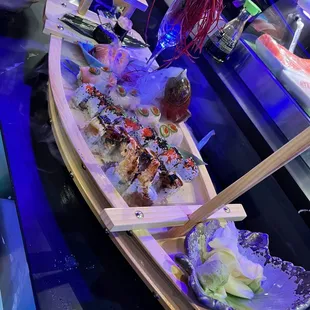 sashimi, sushi, sushi and sashimi, food