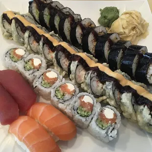 food, sushi, sushi and sashimi, sashimi