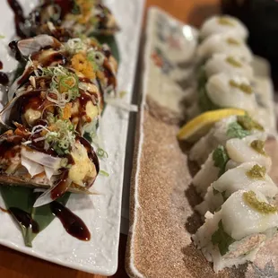 Bakes BAKED MUSSEL and scallop roll