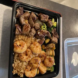 Steak and shrimp