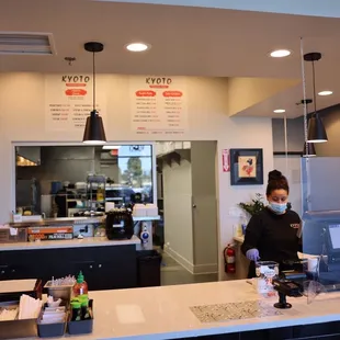 interior, sushi and sashimi