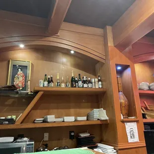 Behind the counter