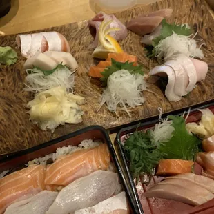 Sashimi special plus salmon &amp; albacore tuna don. The best sushi place! Definitely a hidden gem. Sit at the counter if you can.