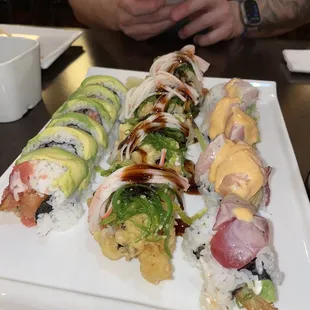 School House Special Roll, Blossom Special Roll, Christmas Special Roll