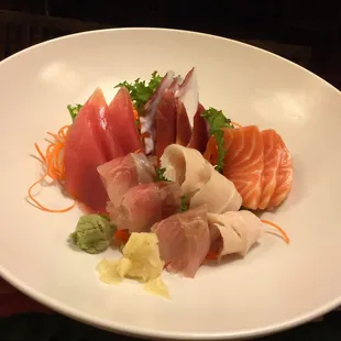 a plate of sushi